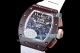 KV Factory Replica Richard Mille RM011 Ceramic Chronograph Watch White Rubber Band (3)_th.jpg